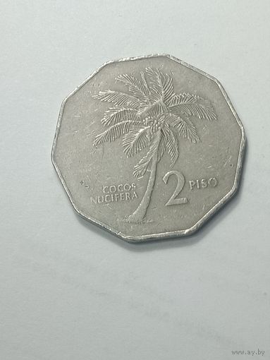 Филиппины 2 песо 1990 года .
