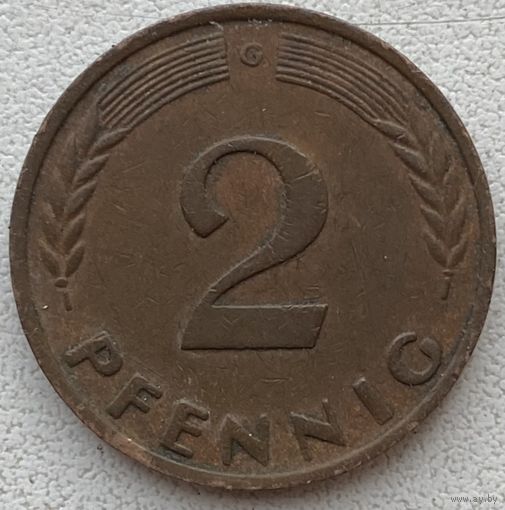 Германия 2 пфеннига 1950 г. G
