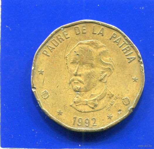 Доминиканская Республика 1 песо 1992