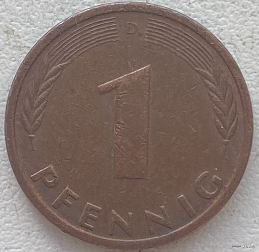 Германия 1 пфенниг 1981 г. D