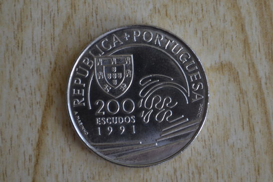Португалия 200 эскудо 1991 (Христофор Колумб в Португалии)