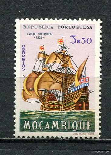 Португальские колонии - Мозамбик - 1963 - Парусник 3,50Е - [Mi.502] - 1 марка. MNH.  (Лот 62HT)-TG3P17