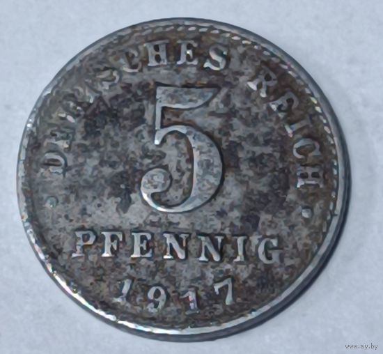 Германия. 5 пфеннигов 1917 года. А.