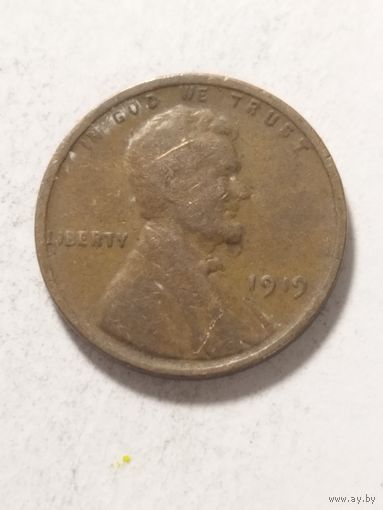 США 1 цент 1919