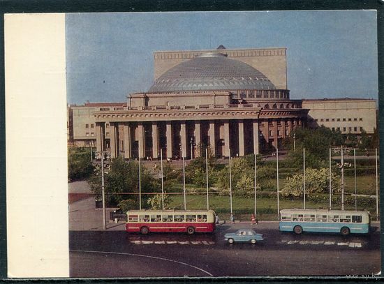 Почтовая карточка. Новосибирск. Театр оперы и балета. Изд. 1969