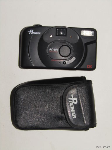 Фотоаппарат рабочий плёночный Premier PC-664 AUTO. Flash MADE IN JAPAN. С оригинальным чехлом. м