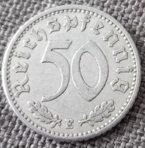 50 рейхспфеннигов 1939 Е