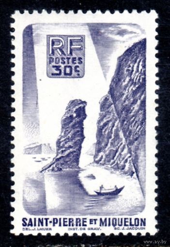 Сен-Пьер и Микелон. Ми-348. Soldier Bay, Langlade. Лодка. 1947.