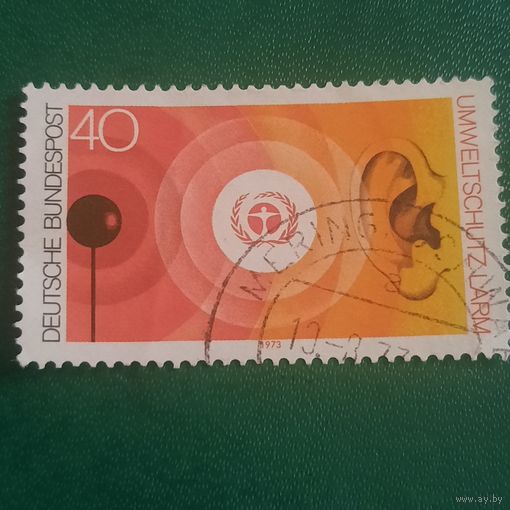ФРГ 1973. Защита окружающей среды. Марка из серии