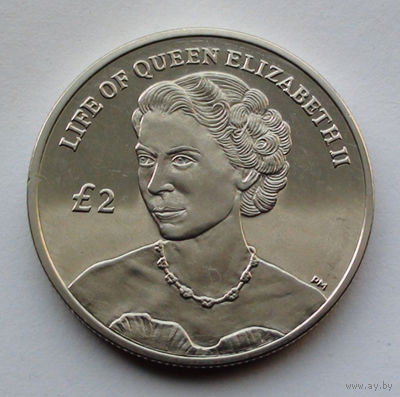 Остров Вознесения 2 фунта, Портрет молодой королевы Елизаветы II, 2012