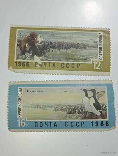 Распродажа коллекции с рубля ! Марки СССР  . Животные .