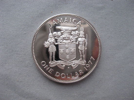 Ямайка 1 доллар 1977 год Елизавета II