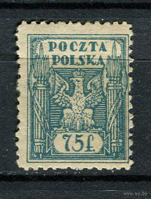 Польша - Восточная Верхняя Силезия - 1922 - Орел 75F - [Mi.6] - 1 марка. MH.  (Лот 58Gw)-T4P14