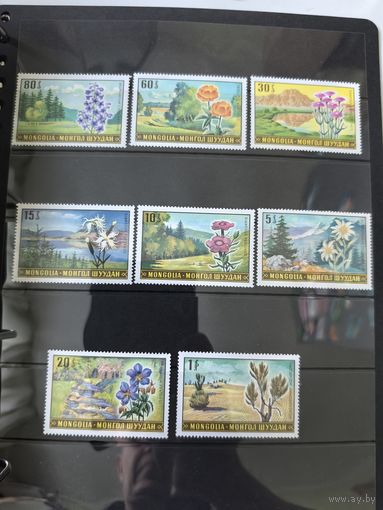 Марки монголия чистые растения