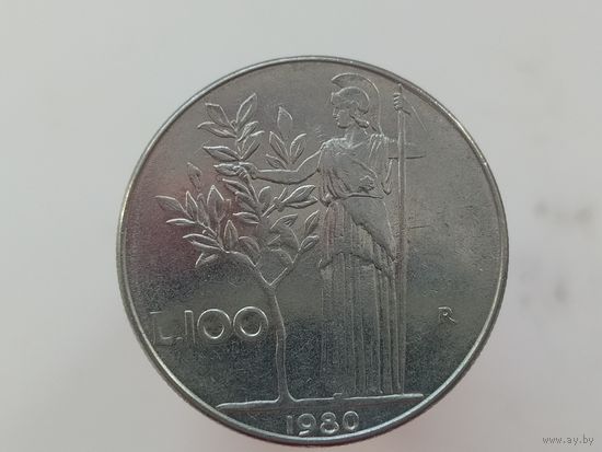 100 лир  Италия 1980 год  лот 44