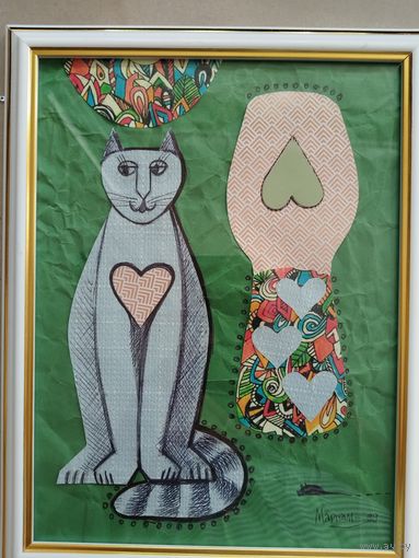Кот-букет