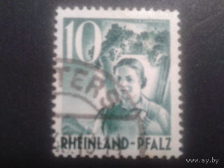 Германия 1948 Рейнланд-Пфальц фр. зона