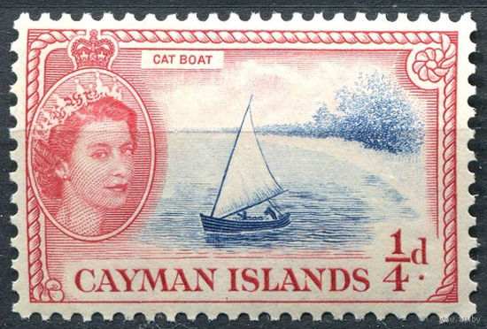 Кайманы 1953 ** Парусная лодка, марка из серии (SG 148), Британские колонии