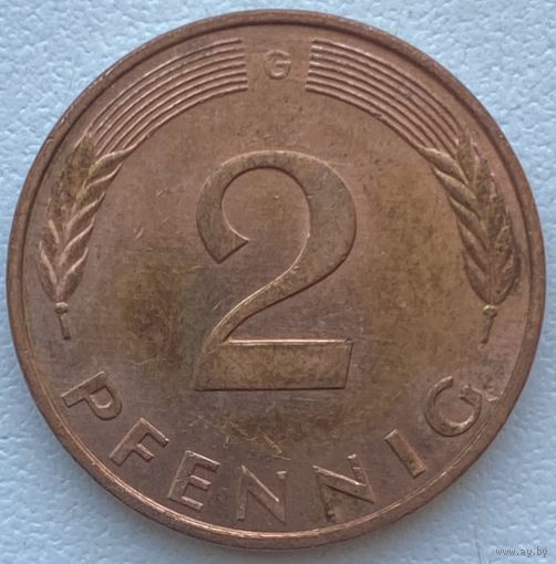 Германия 2 пфеннига 1995 г. G