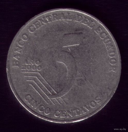5 сентаво 2000 год Эквадор