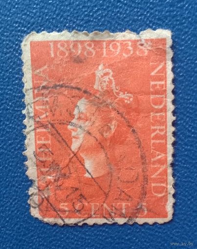 Нидерланды 1938 Королева Вильгельмина 40 лет коронации
