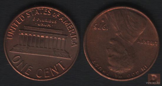 США km201 1 цент 1975 год (D) (_3 ТОРГ ЛЮБОЙ
