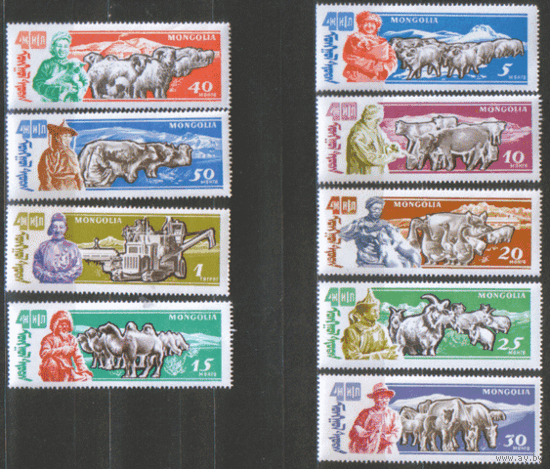 МНГ. М. 242/250. 1961. 40-летие сельского хозяйства. Домашние животные. ЧиСт.