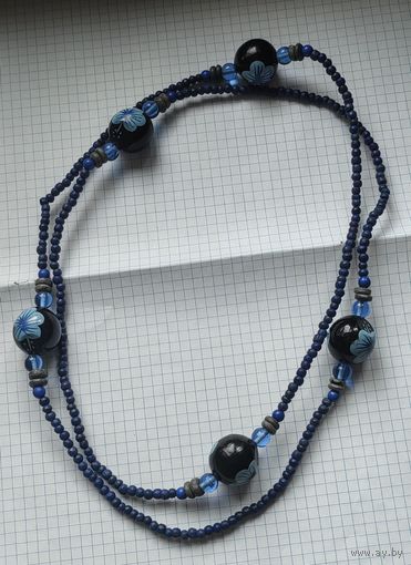 Бусы деревянные