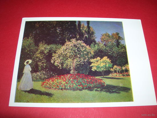 Моне Дама в саду чистая