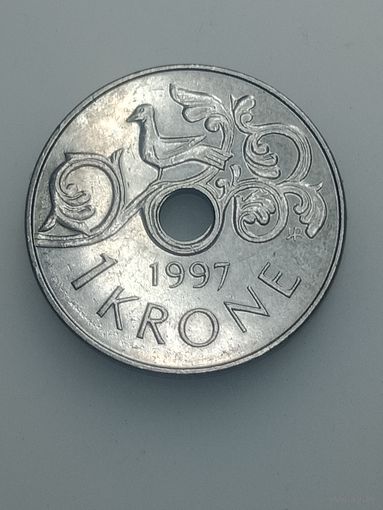 Норвегия 1 крона 1997 года .