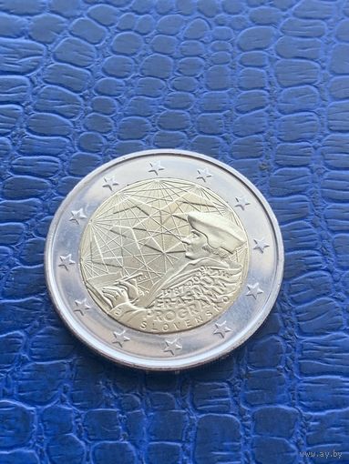 Словакия 2 евро 2022 Эразмус