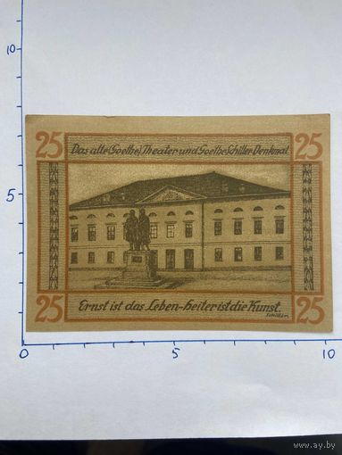 Нодгельд 25 пфеннигов Веймар. Веймарская республика - 0202