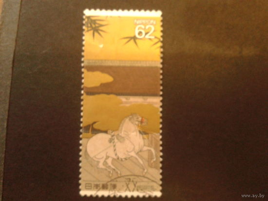 Япония 1990 Конь, живопись