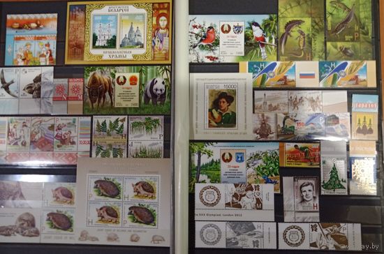 Марки Беларуси, чистый годовой комплект за 2012 год без стандартов, без марки КМ 954 герб Глубокого