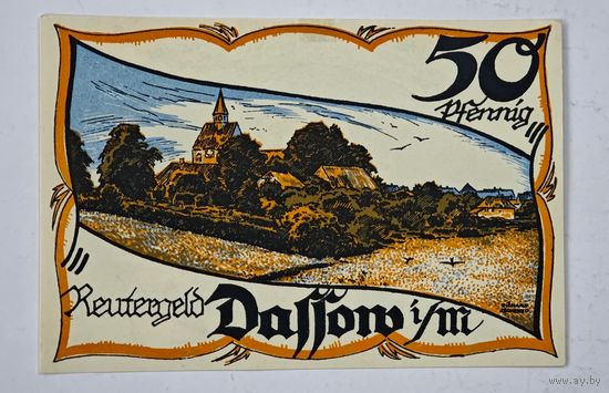 1922 год 50 пфеннигов Германия нотгельд