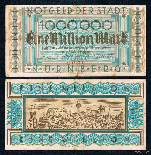 Германия 1.000.000 марок 1923 год.