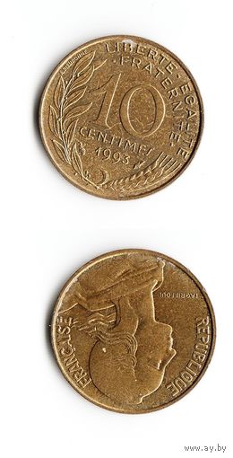10 сантимов Франция 1993 год
