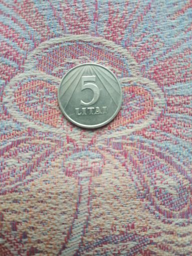 5 Litai 1991год