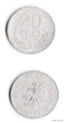 20 грошей Польша 1971 года