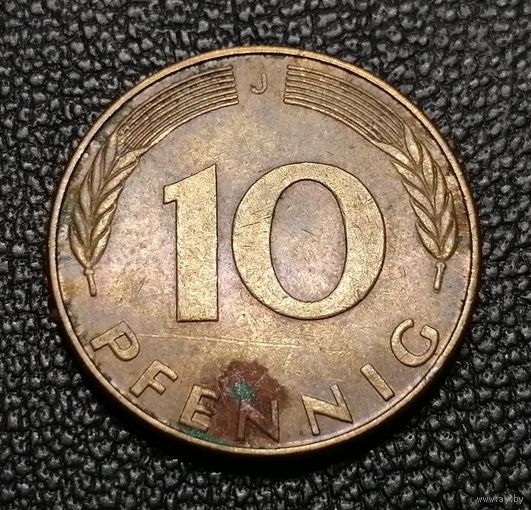 10 пфеннигов 1990 "J" - Гамбург