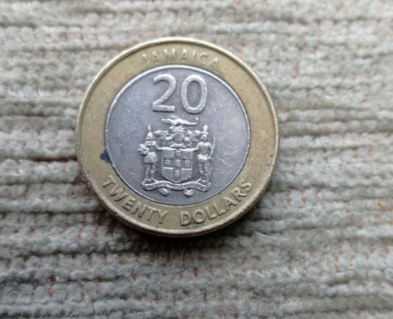 Werty71 Ямайка 20 долларов 2001 биметалл