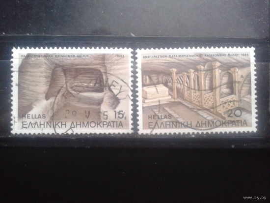 Греция 1985 Археология, катакомбы Милоса