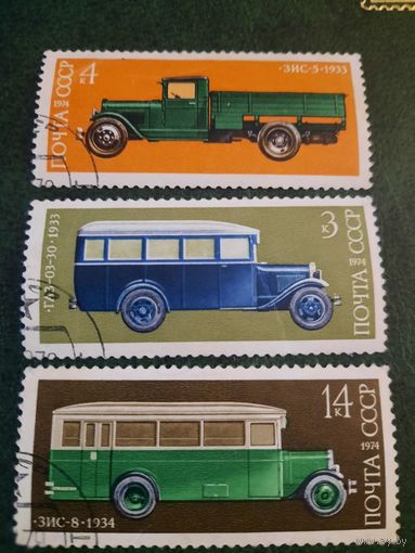 СССР 1974 История транспорта. Автомобили