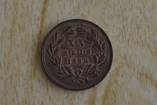 Португалия 20 реалов 1886 с 1 руб
