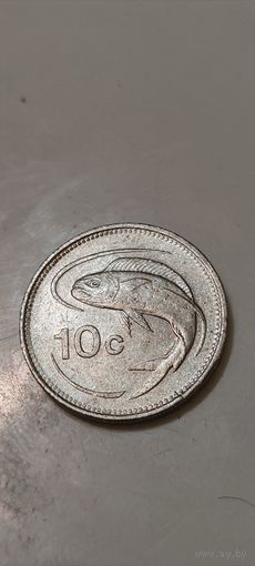 Мальта 10 цент 1986
