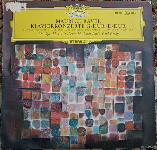 Maurice Ravel – MoniquOrchestre National Paris. Paul Paray e Haas – Klavierkonzerte G-dur / D-dur.
