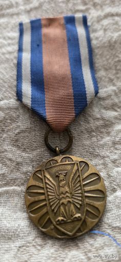 Медаль старая Польша редкая номер 2