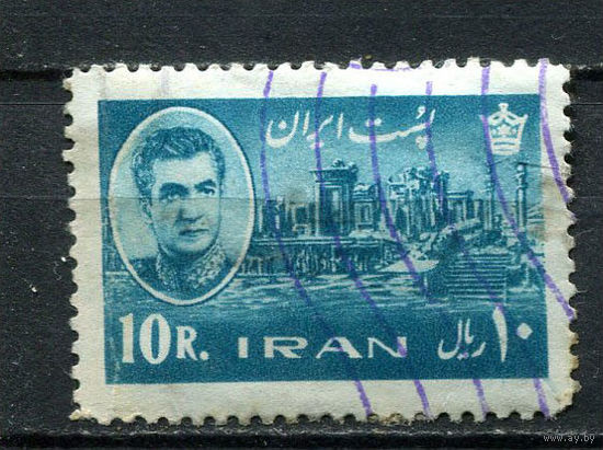 Иран - 1964 - Мохаммад Реза Пехлеви 10R - (есть тонкое место 15) - [Mi.1202] - 1 марка. Гашеная.  (LOT EJ18)-T10P6