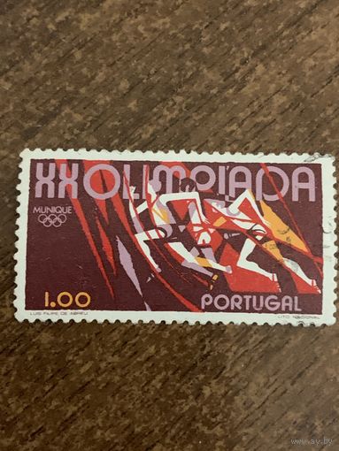 Португалия 1972. Олимпиада Мюнхен-72. Бег. Марка из серии
