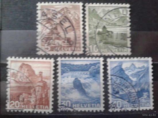 Швейцария 1948 Стандарт, ландшафты